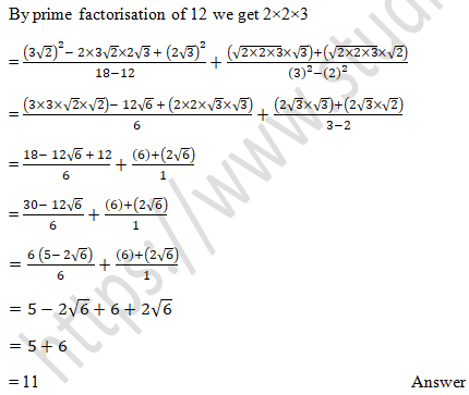 RD Sharma Solutions Class 9 Chapter 3 Rationalisation