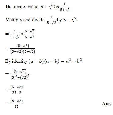 RD Sharma Solutions Class 9 Chapter 3 Rationalisation