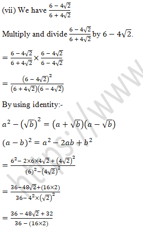 RD Sharma Solutions Class 9 Chapter 3 Rationalisation