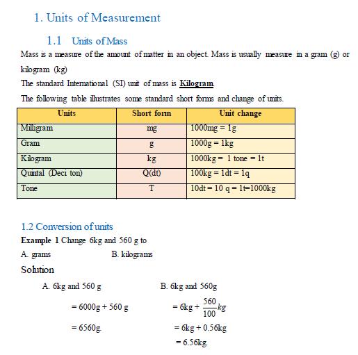 grade 6 Math 1