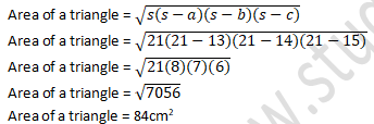 RD Sharma Solutions Class 9 Chapter 12 Herons Formula