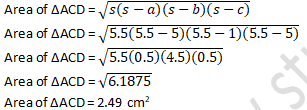 RD Sharma Solutions Class 9 Chapter 12 Herons Formula