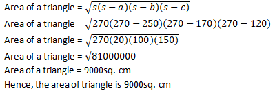 RD Sharma Solutions Class 9 Chapter 12 Herons Formula