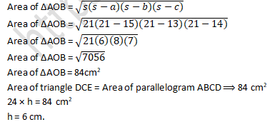 RD Sharma Solutions Class 9 Chapter 12 Herons Formula