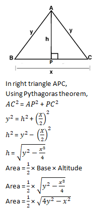 RD Sharma Solutions Class 9 Chapter 12 Herons Formula