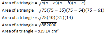 RD Sharma Solutions Class 9 Chapter 12 Herons Formula