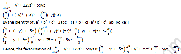 RD Sharma Solutions Class 9 Chapter 5 Factorization of Algebraic Expressions