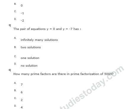 CBSE Class 10 Mathematics Sample Paper 2013-14 SA 1 (4) 2