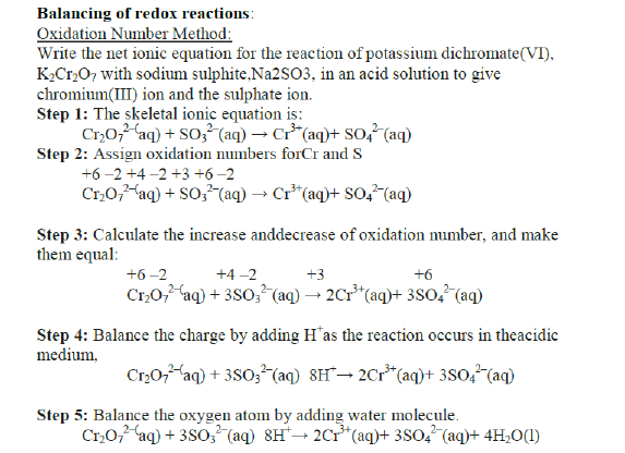 CBSE Class 11 Chemistry Revision Redox Reaction Summary 1