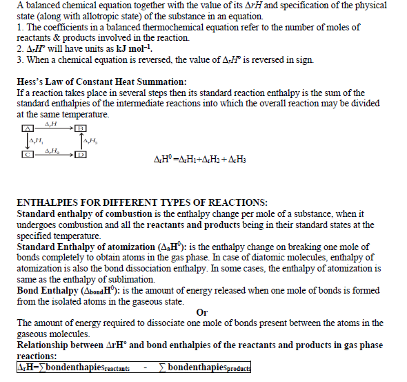 CBSE Class 11 Chemistry Revision Thermodynamics (2) 4