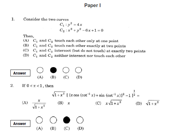 JEE Advanced Sample Question Paper Set 1 2008 with Answers 1