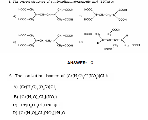 JEE Advanced Sample Question Paper Set 1 2010 with Answers 1