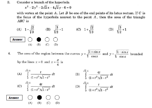 JEE Advanced Sample Question Paper Set 2 2008 with Answers 2