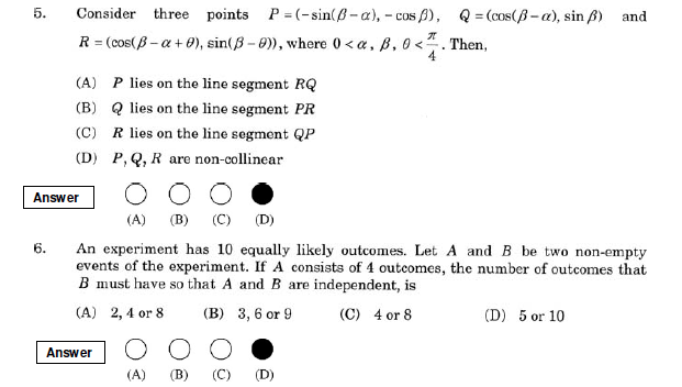 JEE Advanced Sample Question Paper Set 2 2008 with Answers 3