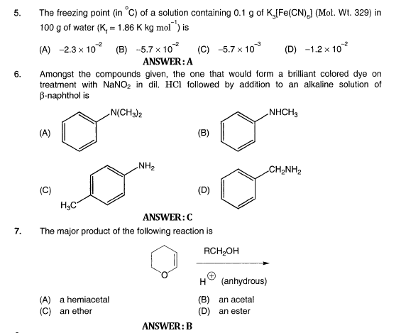 JEE Advanced Sample Question Paper Set 2 2011 with Answers 2