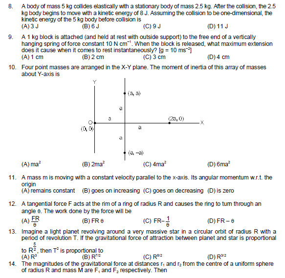 JEE Main Sample Paper 2015 Set C 2