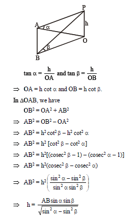 some applications of trigonometry notes 29