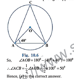 CBSE Class 10 Mathematics Circles Worksheet Set B-