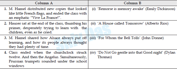 CBSE Class 12 English The Last Lesson Worksheet Set C_1