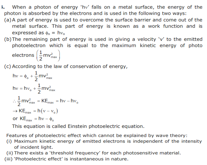 CBSE Class 12 Physics Dual Nature of Radiation and Matter Worksheet Set A_2
