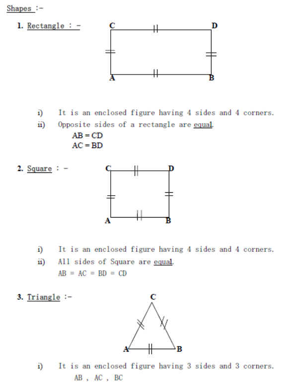 CBSE Class 2 Maths Shapes Worksheet Set C