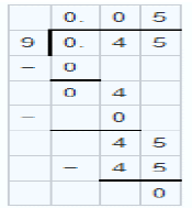 DECIMAL (DIVISION) 1