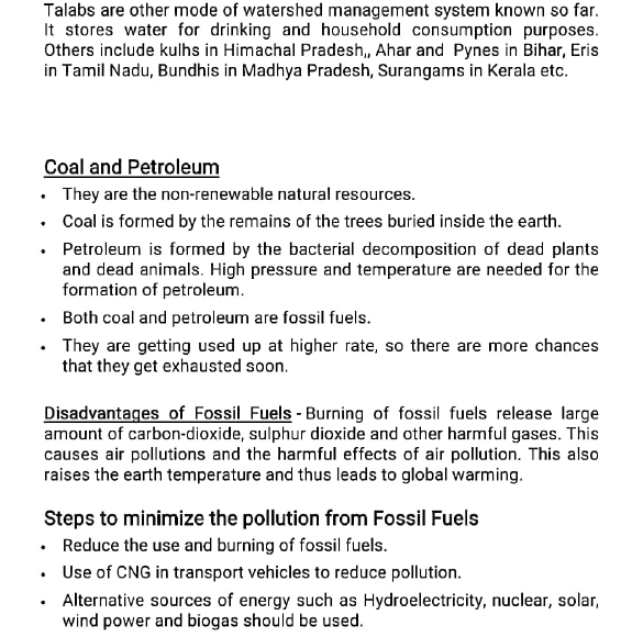 class 10 biology notes1managent of resources 8