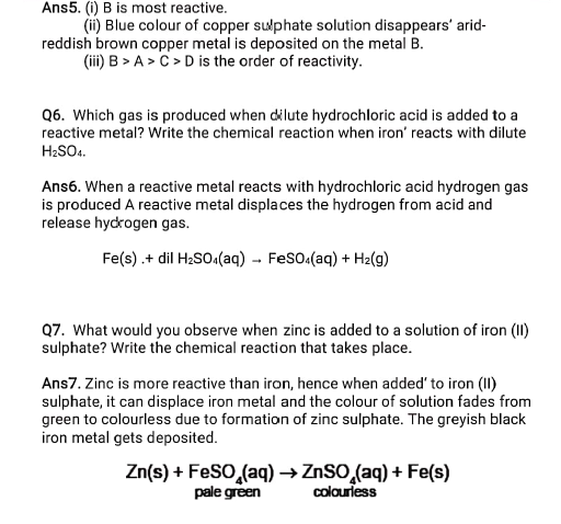 class 10 chemistry worksheet 8 6