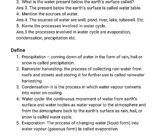 class6 science worksheet 4 4