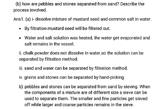 class6 science worksheet 6 9