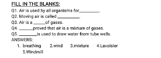 class6 science worksheet5 2