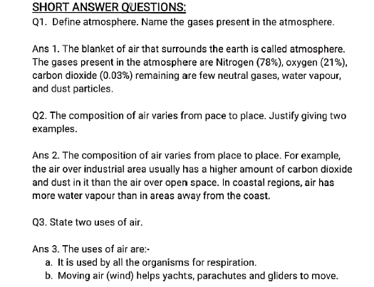 class6 science worksheet5 5
