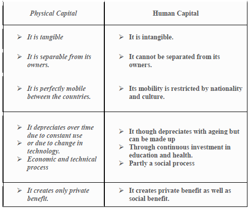 Class 11 Economics Human Capital Formation in India