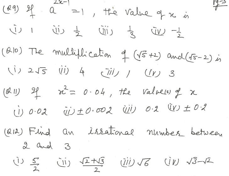 cbse-class-9-maths-number-systems-mcqs-set-f