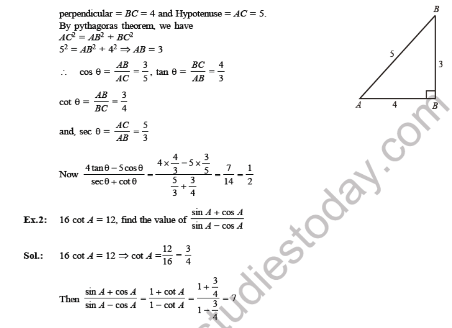 CBSE Class 10 Trigonometry