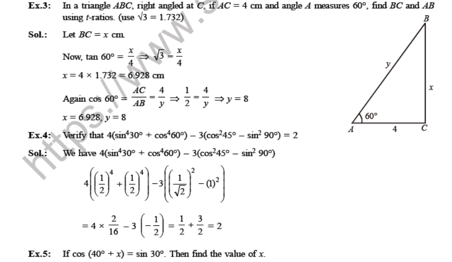 CBSE Class 10 Trigonometry