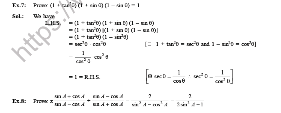 CBSE Class 10 Trigonometry