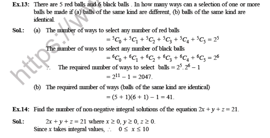 CBSE Class 11 Permutation and Combinations