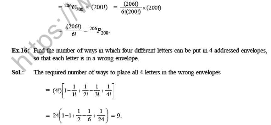 CBSE Class 11 Permutation and Combinations