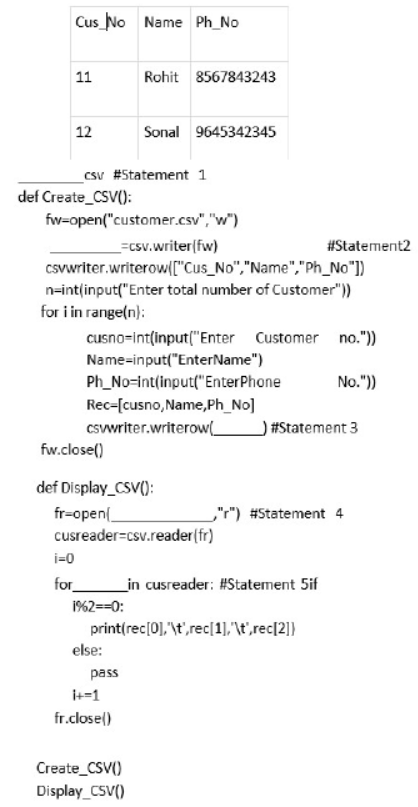 CBSE Class 12 Computer Science Data File