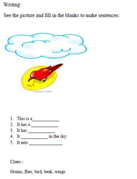 CBSE-Class-1-English-Once-I-Saw-A-Little-Bird-Worksheet