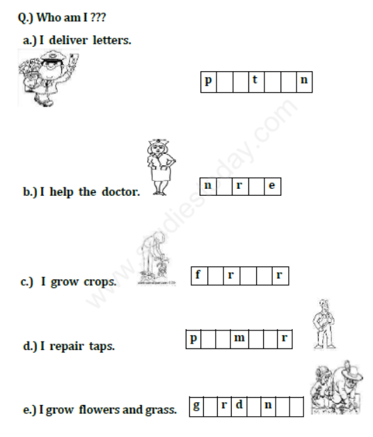 CBSE-Class-2-EVS-Who-am-I-Assignment