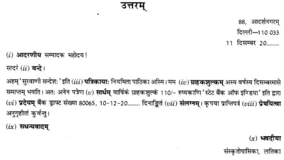 ncert-solutions-class-9-sanskrit-chapter-1-sadetadharitm-opcharik-athva-anopcharik-patr