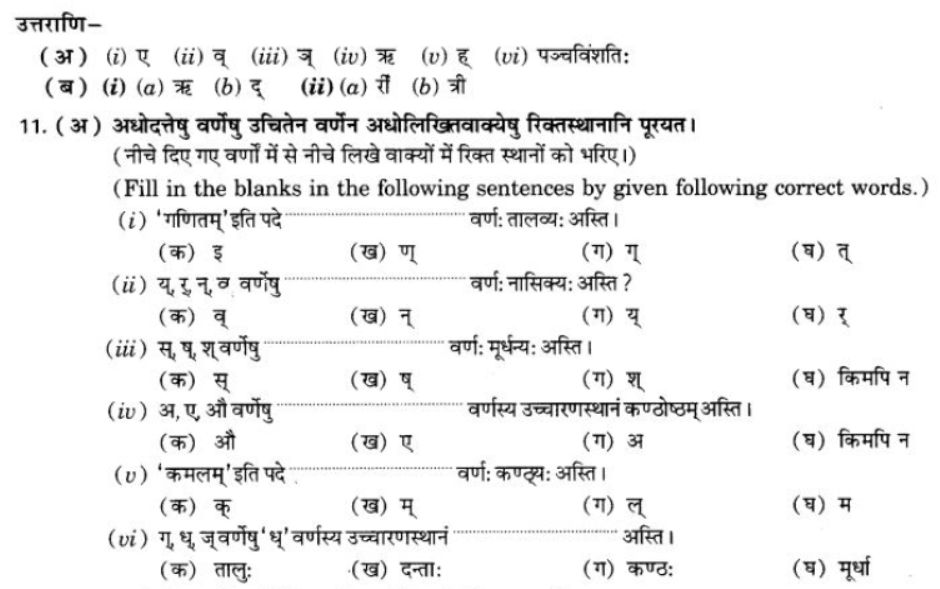 ncert-solutions-class-9-sanskrit-chapter-1-sanskritvarnmala ucharan