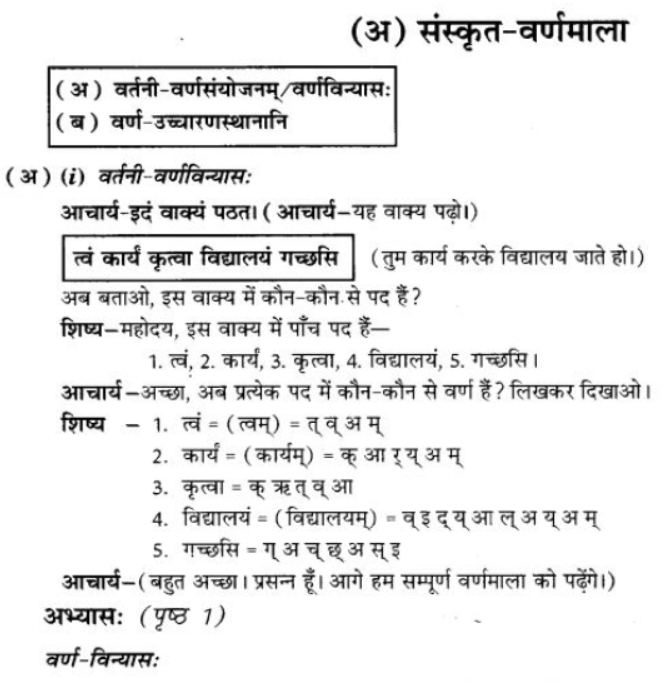 ncert-solutions-class-9-sanskrit-chapter-1-sanskritvarnmala ucharan