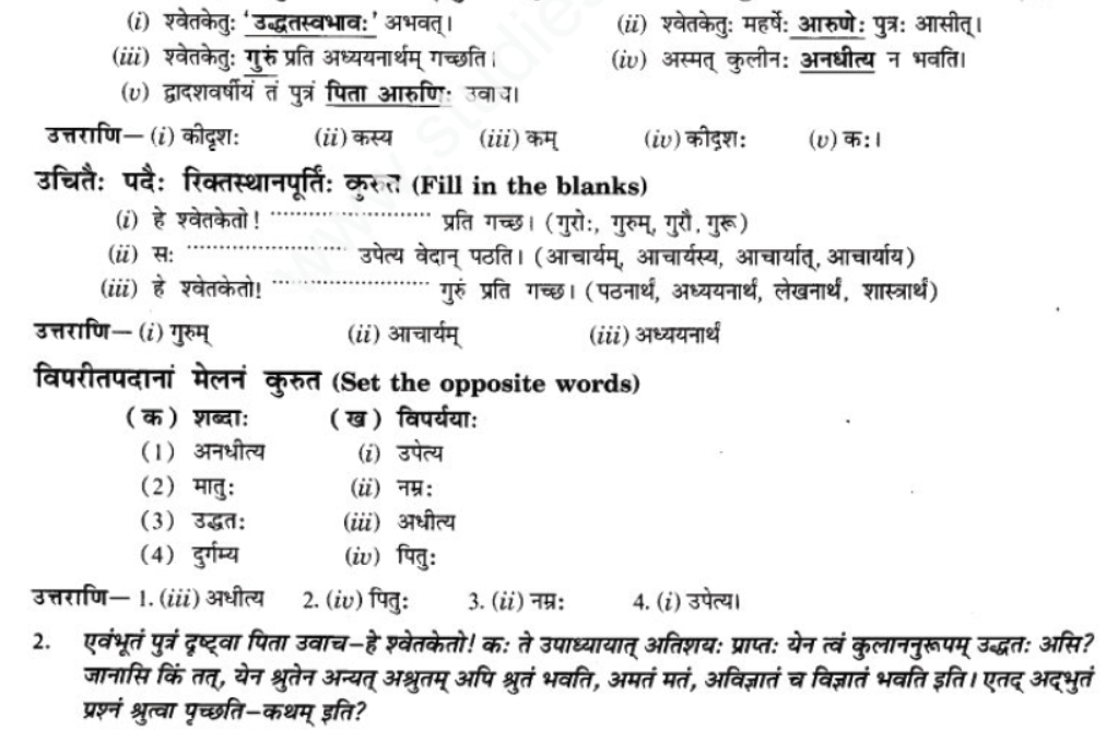 ncert-solutions-class-9-sanskrit-chapter-1-tat-tvam-asi