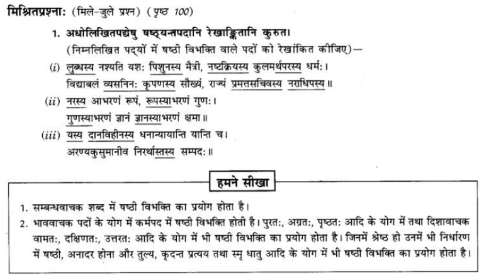 ncert-solutions-class-9-sanskrit-chapter-15-sambandh-karak-prayoga