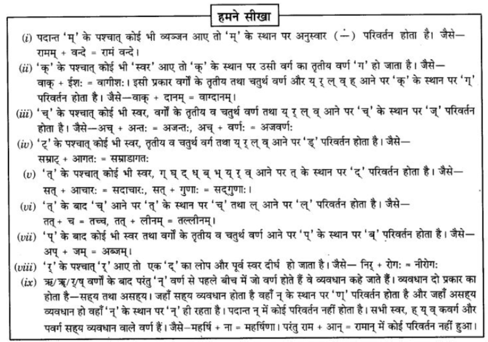 ncert-solutions-class-9-sanskrit-chapter-3-vajyansandhi