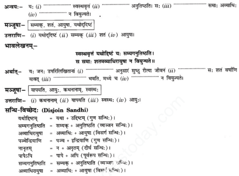 ncert-solutions-class-9-sanskrit-chapter-4-svasthyavritam