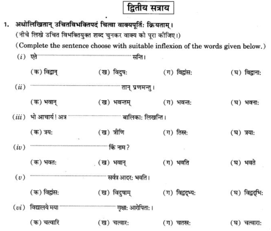 ncert-solutions-class-9-sanskrit-chapter-5-ajantshabda-halantshabda-sarvnamshabda